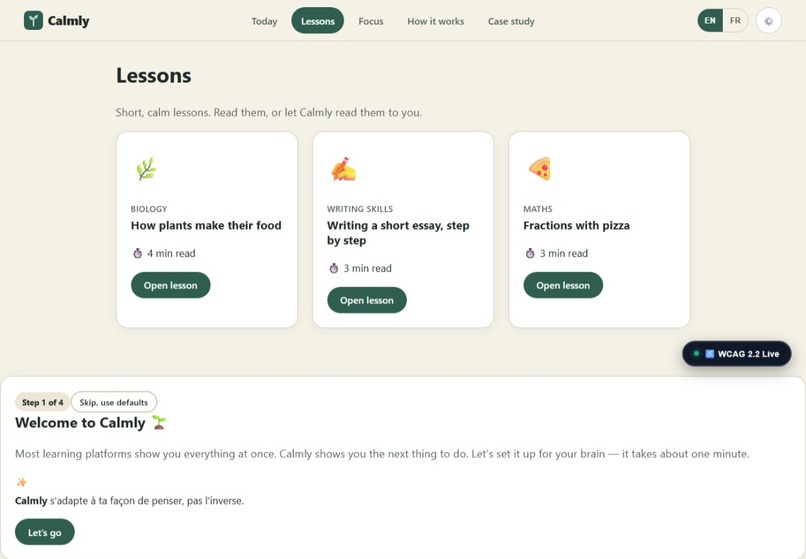 Calmly – screenshot 2