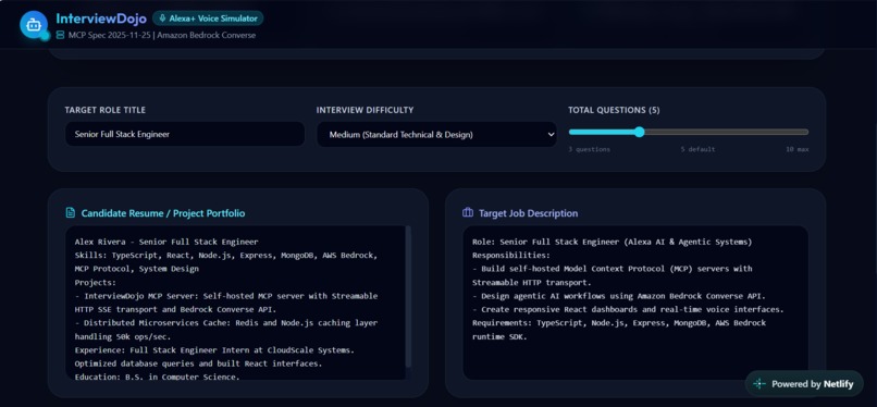 InterviewDojo: Voice Mock Interviews on Alexa+ – screenshot 2