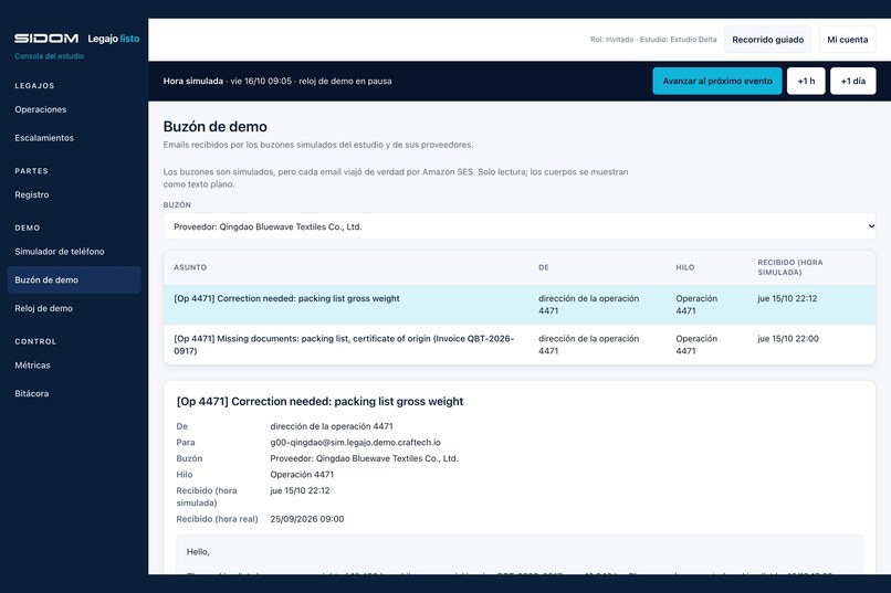 SIDOM Legajo listo – screenshot 4