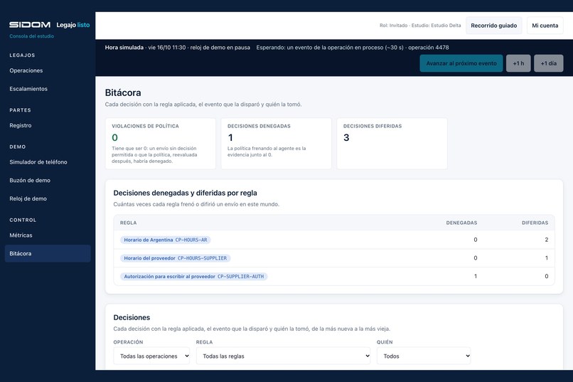 SIDOM Legajo listo – screenshot 6