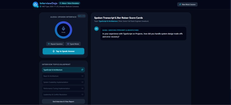 InterviewDojo: Voice Mock Interviews on Alexa+ – screenshot 4