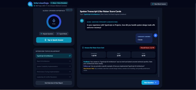 InterviewDojo: Voice Mock Interviews on Alexa+ – screenshot 5
