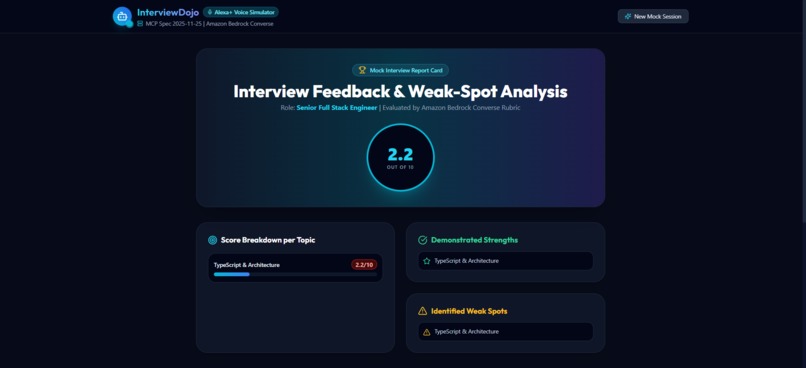 InterviewDojo: Voice Mock Interviews on Alexa+ – screenshot 6