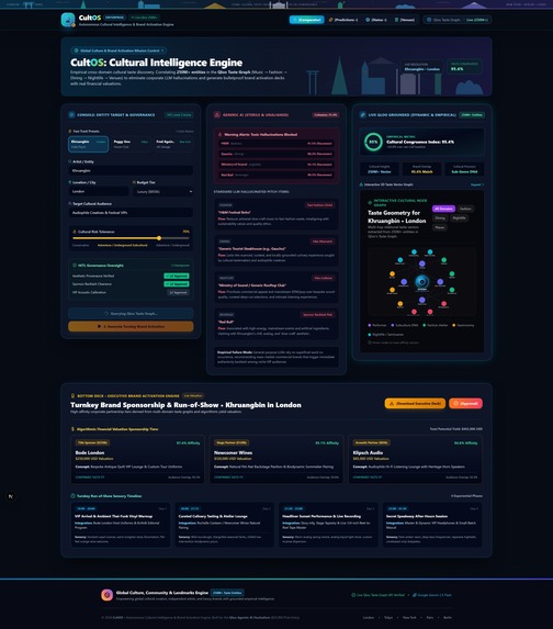CultOS: Autonomous Cultural Intelligence Engine – screenshot 4