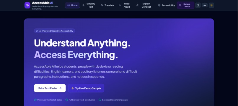 AccessAble AI — Understand Anything, Access Everything – screenshot 7