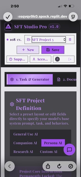 SFT Fine Tuning Data Studio for Highly Customizable LLMs  – screenshot 11