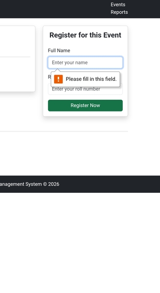 Events and Workshop Management system  – screenshot 3