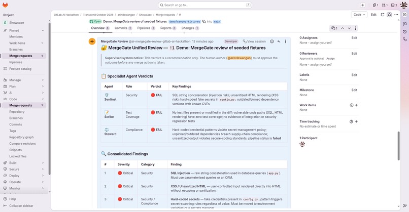 MergeGate — Supervised MR Bodyguard – screenshot 2