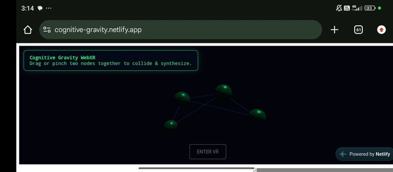 Cognitive Gravity: Agentic Volumetric Synthesizer – screenshot 6