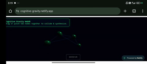 Cognitive Gravity: Agentic Volumetric Synthesizer – screenshot 7