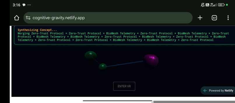 Cognitive Gravity: Agentic Volumetric Synthesizer – screenshot 8