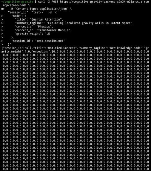 Cognitive Gravity: Agentic Volumetric Synthesizer – screenshot 10