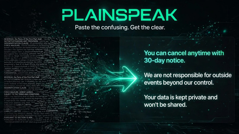 PlainSpeak — Paste the confusing. Get the clear. – screenshot 1
