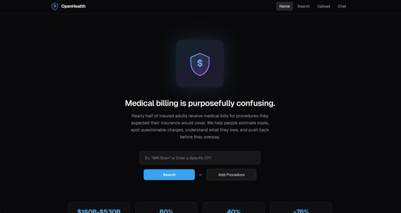 OpenHealth  – screenshot 1