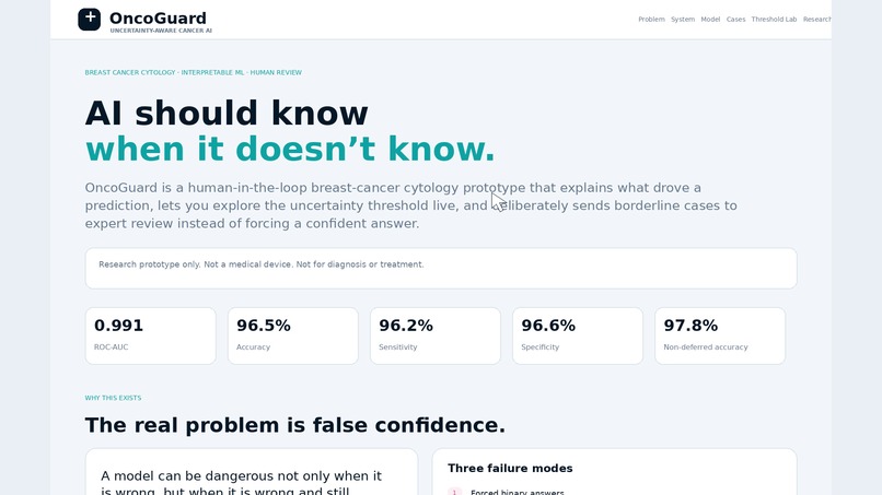OncoGuard – screenshot 1