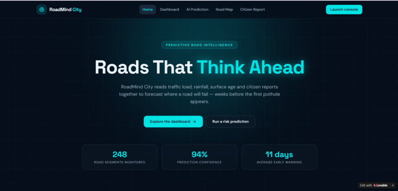 RoadMind AI – screenshot 1
