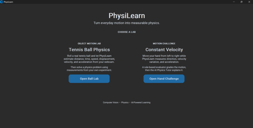 PhysiLearn – screenshot 1