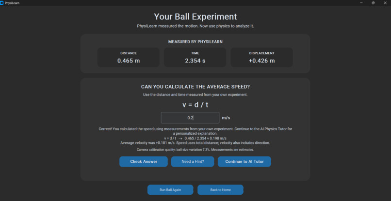 PhysiLearn – screenshot 2