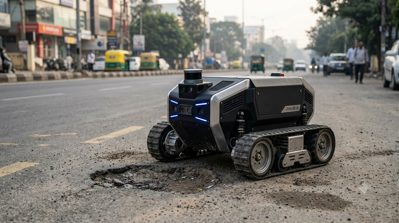 PAVE-X — Autonomous AI Road-Repair Robot – screenshot 1