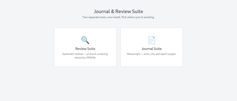 Journal & Review Suite – screenshot 1