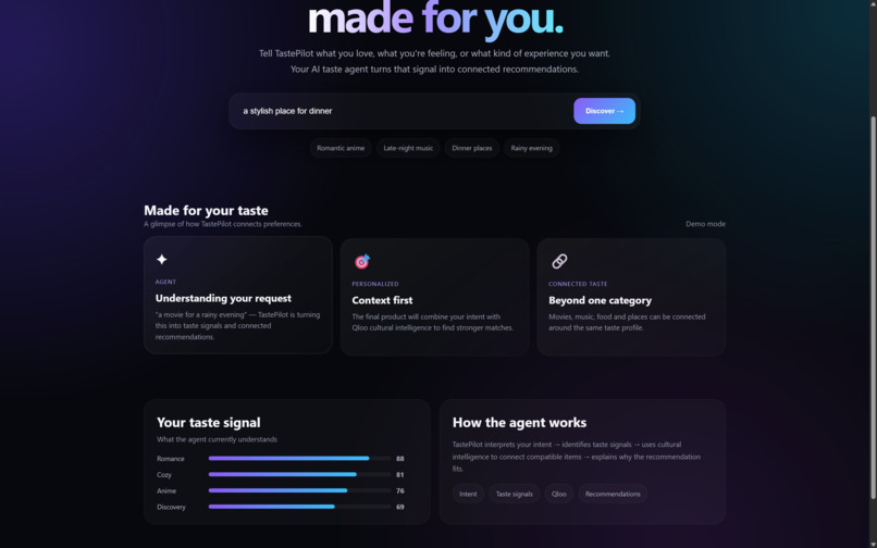 TastePilot AI – screenshot 2