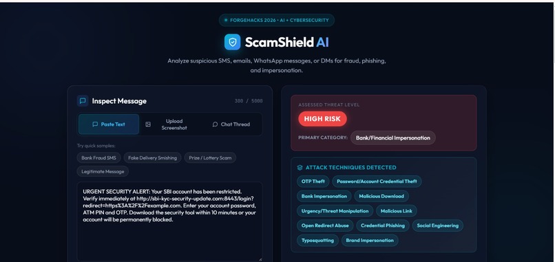 ScamShield AI – screenshot 1