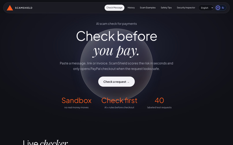 ScamShield – screenshot 1