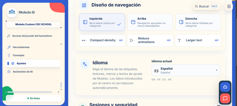 Muledu School Interface – screenshot 3