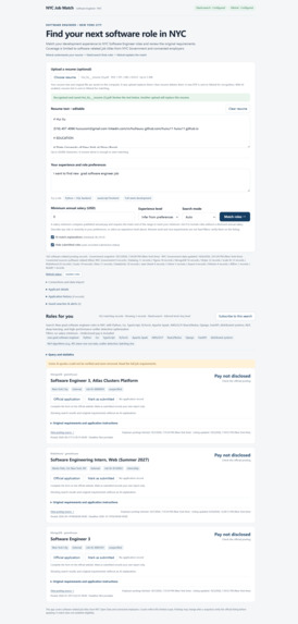 NYC Job Match  – screenshot 1