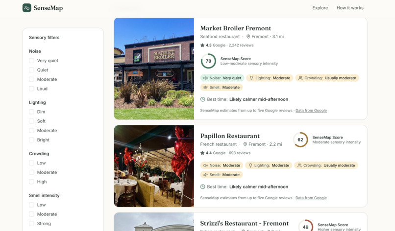 SenseMap – screenshot 2