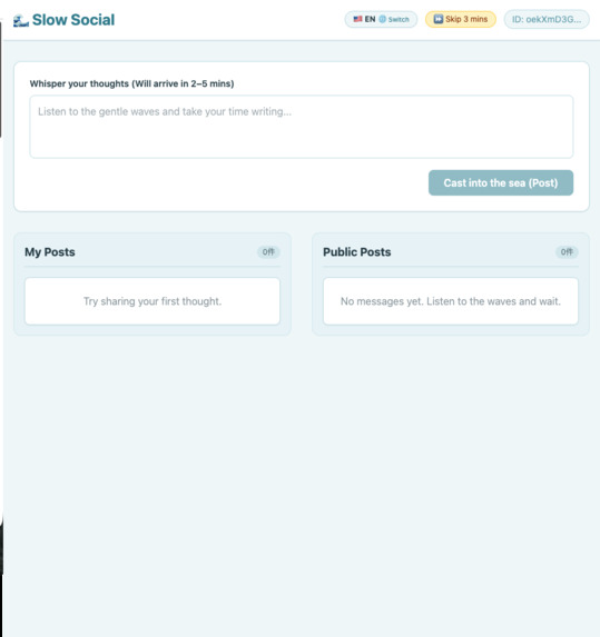 Lag Lagoon: Slow Social Messages – screenshot 1