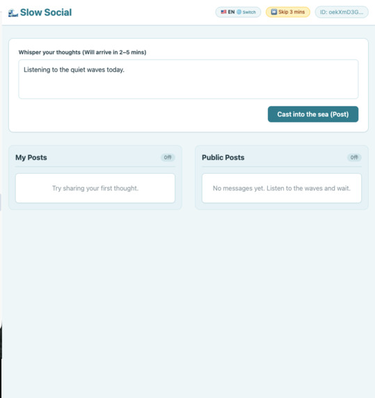 Lag Lagoon: Slow Social Messages – screenshot 2