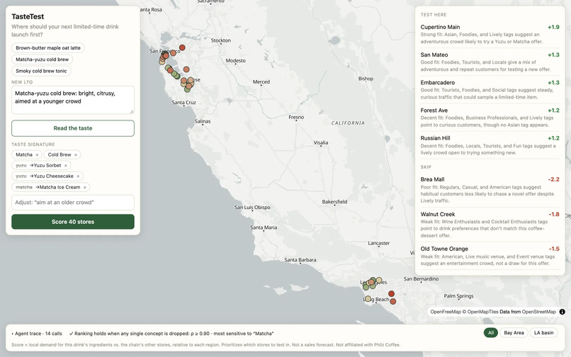 TasteTest – screenshot 2