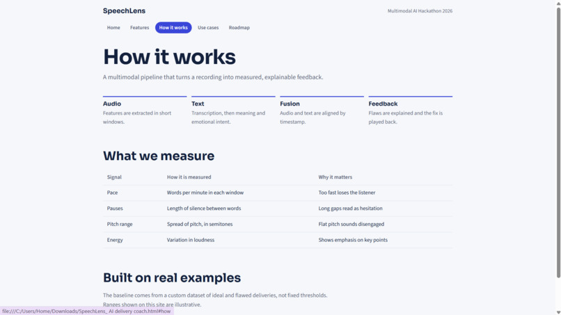 SpeechLens: Delivery Flaws Found and Explained by Math – screenshot 5