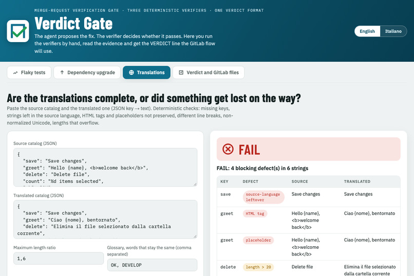 Verdict Gate – screenshot 2