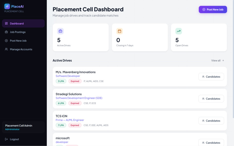 Resume Screening and Talent Matching Platform – screenshot 8