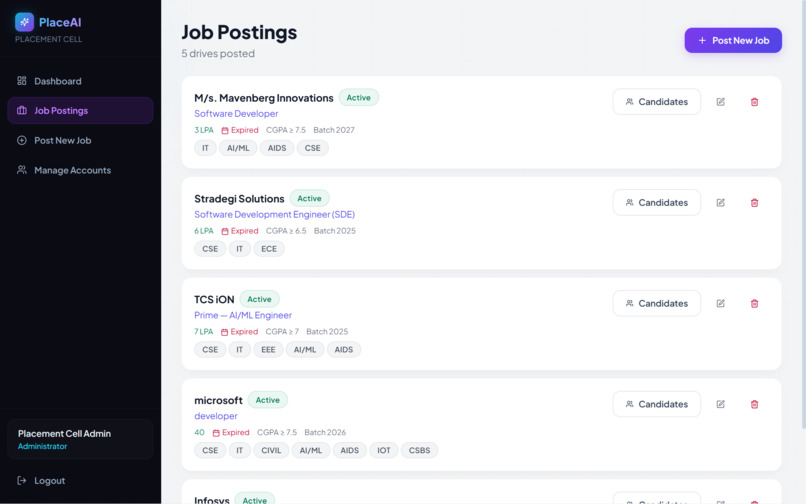 Resume Screening and Talent Matching Platform – screenshot 9