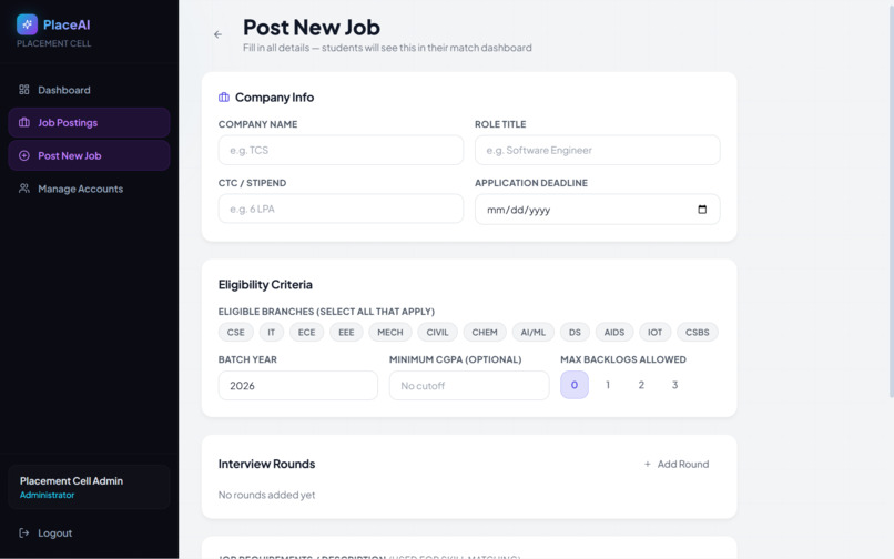 Resume Screening and Talent Matching Platform – screenshot 10