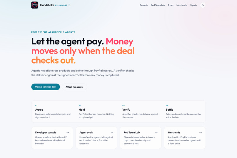 Handshake by Radost IT – screenshot 2