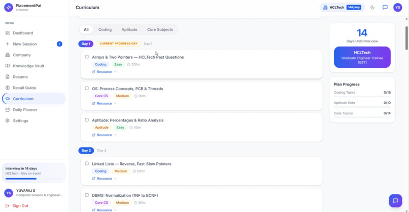 AI-powered placement preparation platform - PlacementPal  – screenshot 6