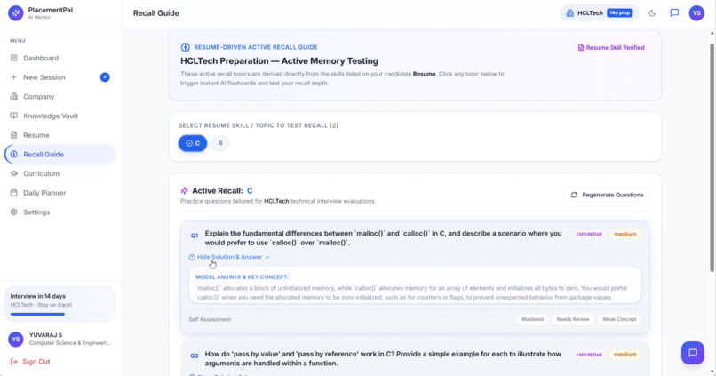 AI-powered placement preparation platform - PlacementPal  – screenshot 5
