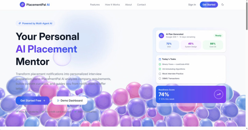 AI-powered placement preparation platform - PlacementPal  – screenshot 2