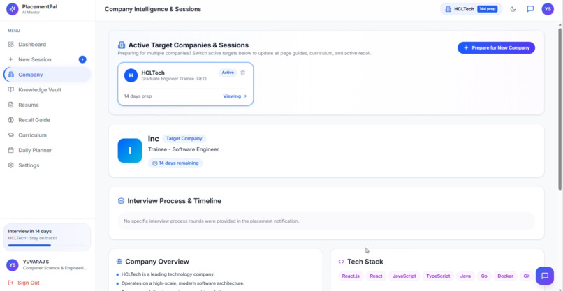 AI-powered placement preparation platform - PlacementPal  – screenshot 4