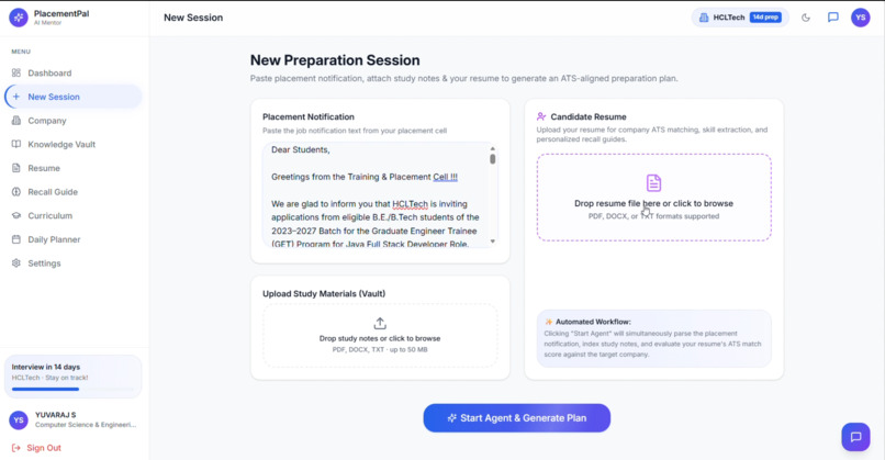 AI-powered placement preparation platform - PlacementPal  – screenshot 3