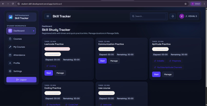 student-skill-development – screenshot 5