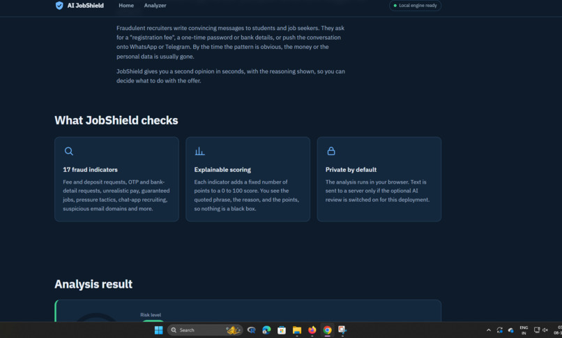 AI JobShield – screenshot 1