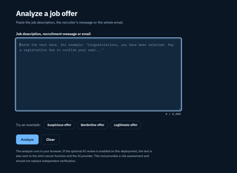 AI JobShield – screenshot 2