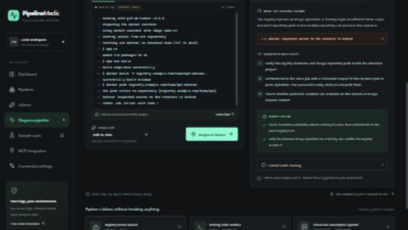 PipelineMedic — Diagnose CI/CD Failure – screenshot 10