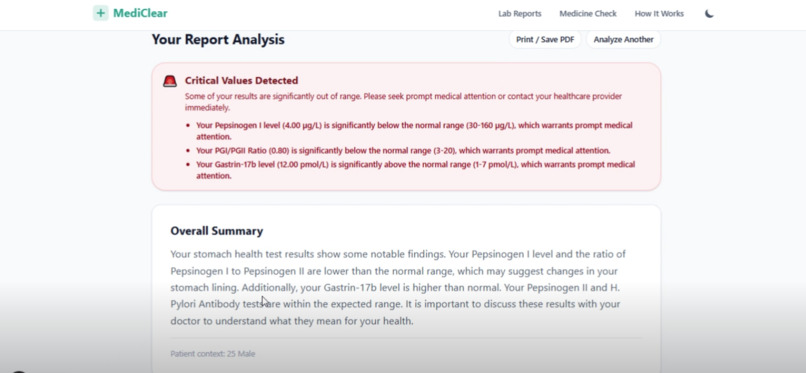 MediClear – screenshot 2