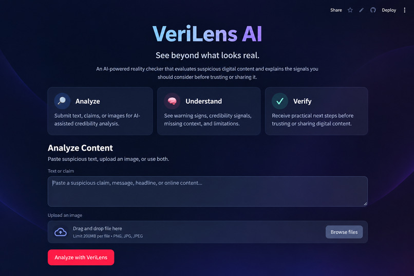 VeriLens AI – screenshot 1